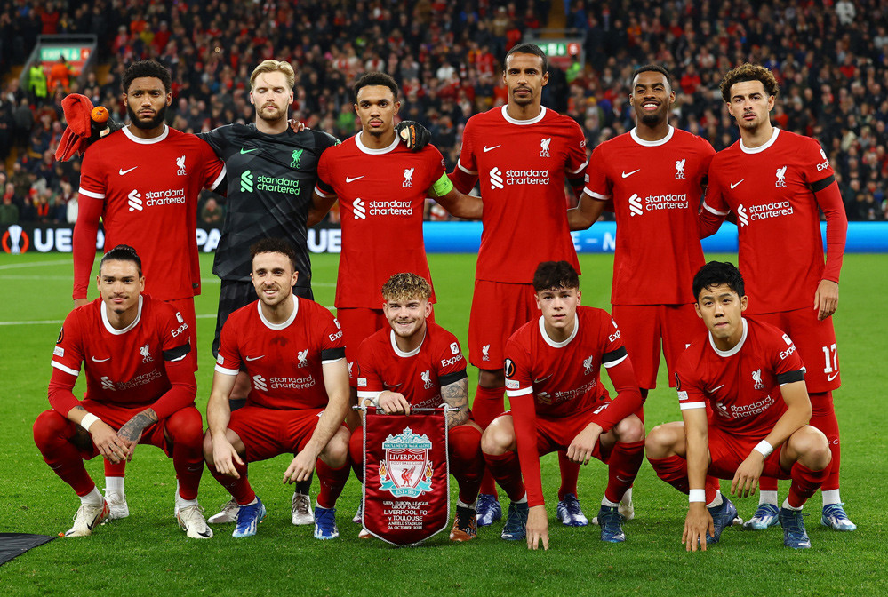 Hình ảnh các cầu thủ Liverpool FC trước giờ thi đấu